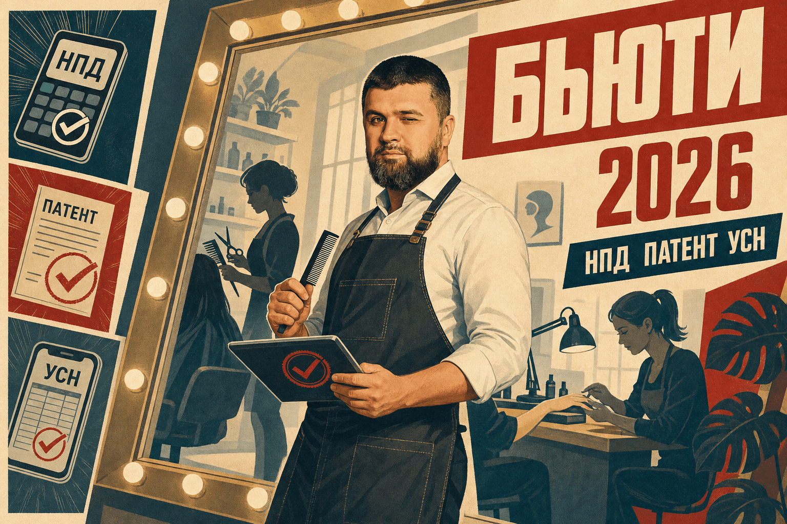 Налоги для бьюти-мастера в 2026 году: что выбрать и как оформить