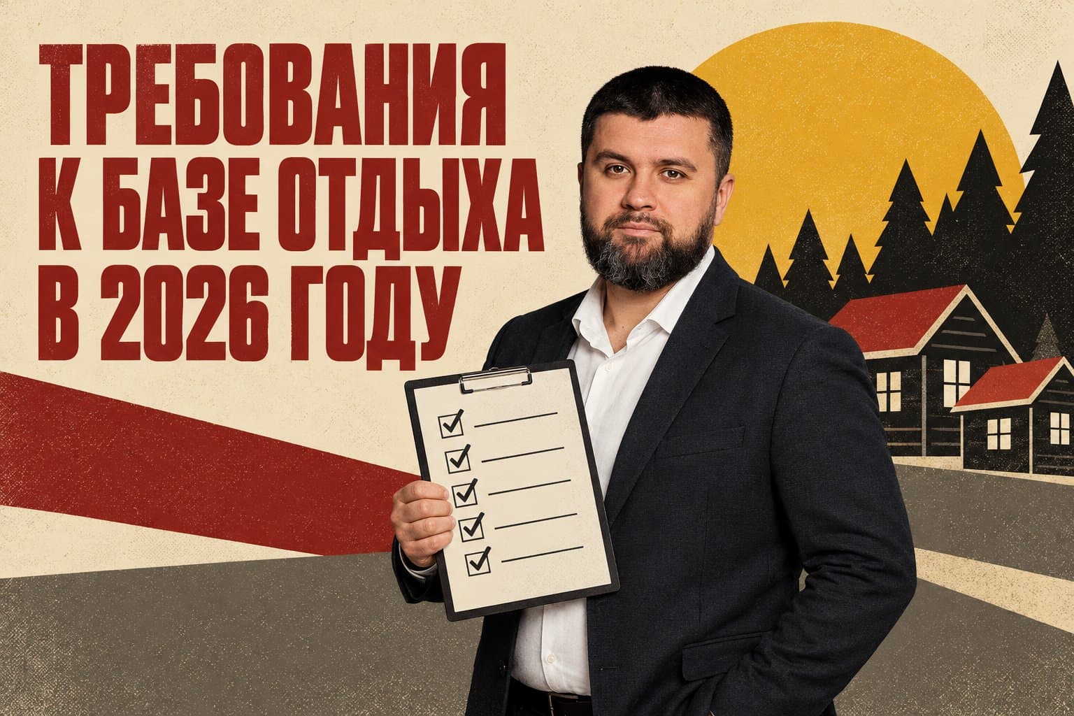 Требования к базе отдыха в 2026 году: чек-лист владельца — реестр, сайт, земля, пожарная безопасность, санитария, налоги