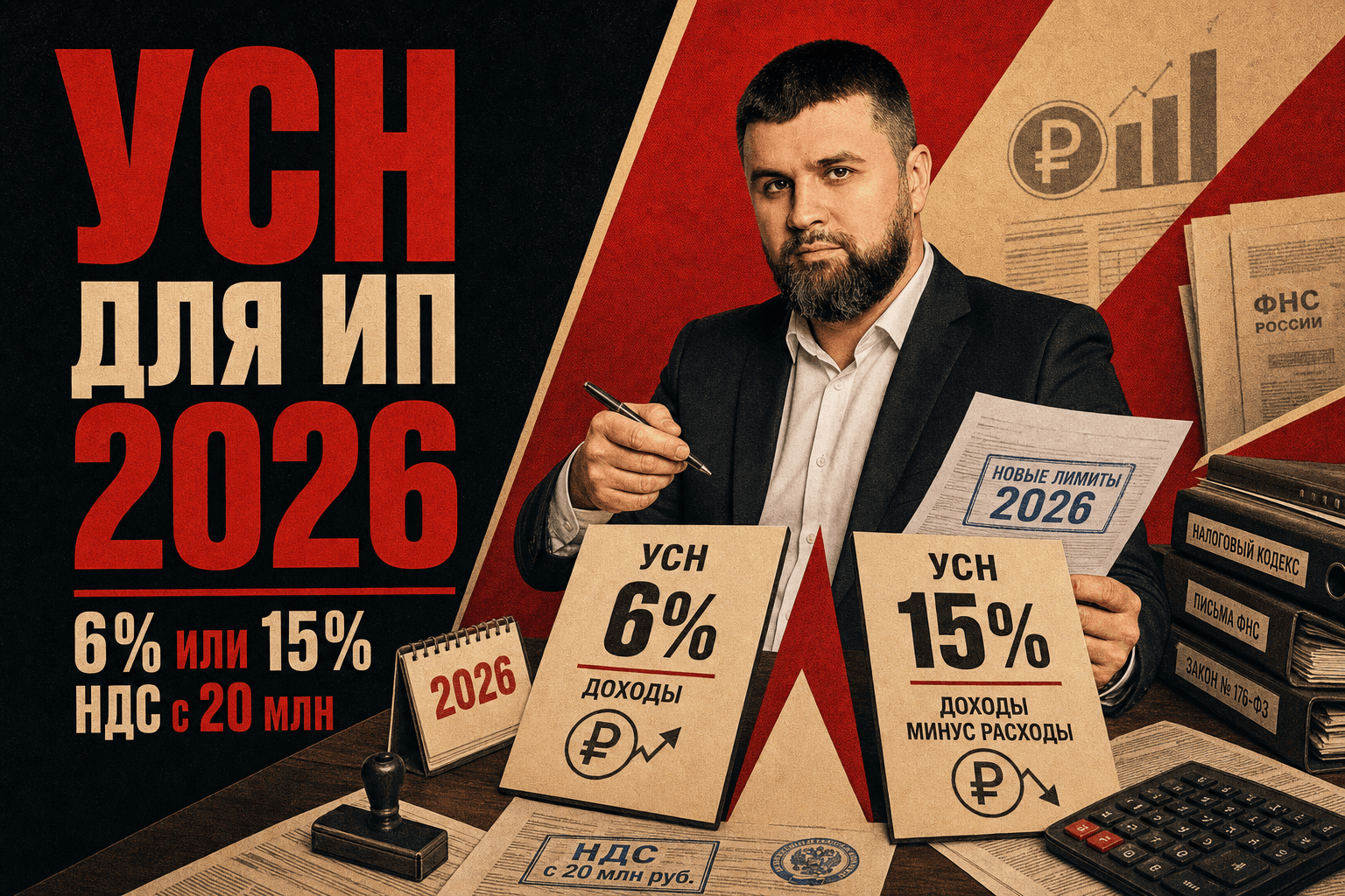УСН для ИП в 2026 году — что выбрать и как считать налог