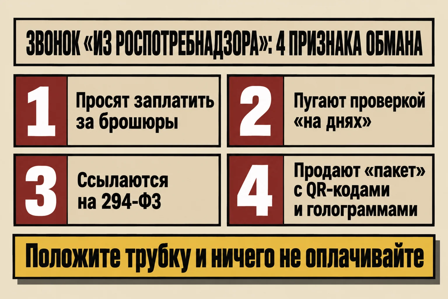 Звонок из Роспотребнадзора: 4 признака обмана
